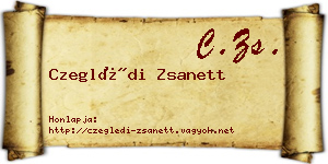 Czeglédi Zsanett névjegykártya
