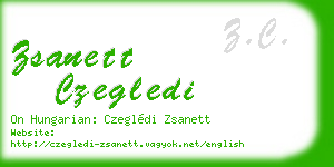 zsanett czegledi business card